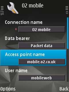 GPRS setup for o2