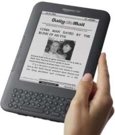 Kindle in a hand