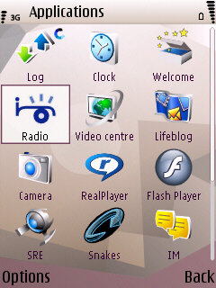 N95 Apps Menu