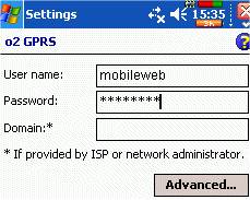 GPRS - Username