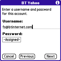 Username & password