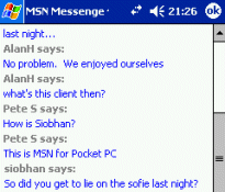 MSN instant messanger