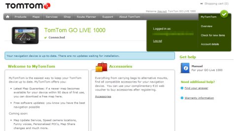 TomTom's New Web Interface