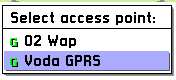 Selection of GPRS