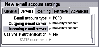 Email Setup Screen 2