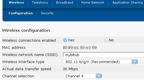 BT Home Hub v2 Wi-fi setup