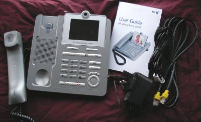 BT Videophone 2000 box contents