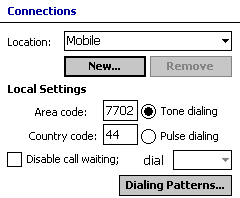 Dialing codes