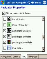 TomTom  POI settings