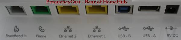 BT Home Hub v1.0 connectors