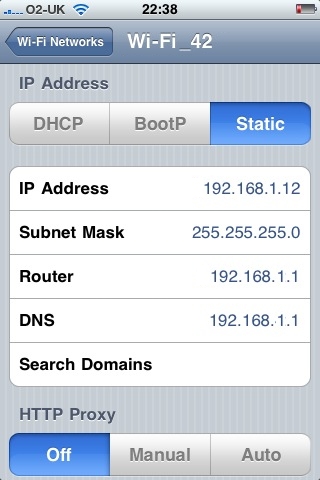 iPhone wi-fi screenshot