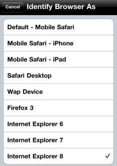 Atomic Web Browser settings Screen 2