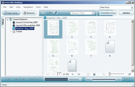 livescribe desktop save location