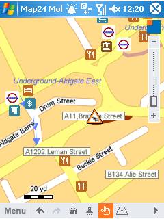 Map 24 Mobile on Windows Mobile