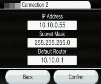 IP and subnet settings