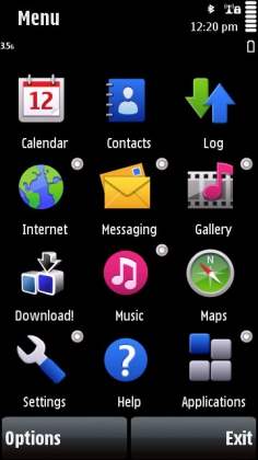 Nokia 5800 Menu