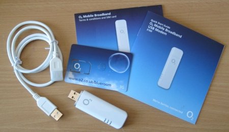 Contents of the o2 Mobile Broadband package