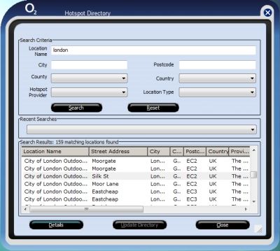 Mobile Broadband wi-fi Hotspot Directory