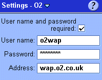 o2 Wap GPRS settings