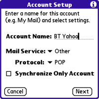 Account setup