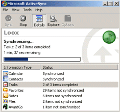 Pocket PC's ActiveSync