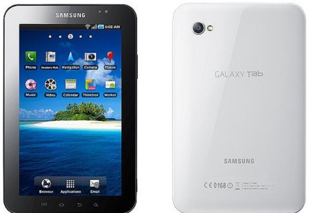 Samsung Galaxy Tab Front and Rear