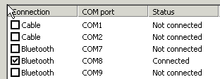 Setting the Bluetooth port