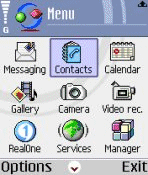 Nokia 6600 menu