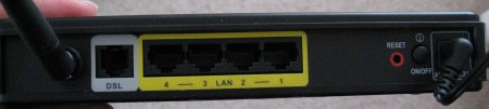 D-Link DSL2640 Router Rear