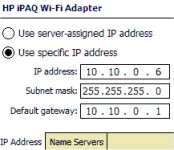 Pocket PC Wi-fi setup