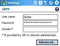 Username & password