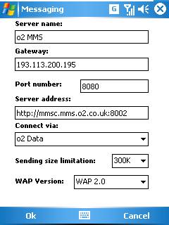 Windows Mobile MMS Setup