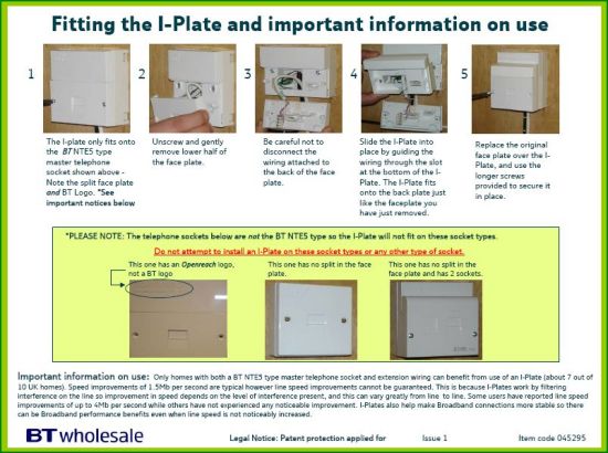 BT iPlate Instructions