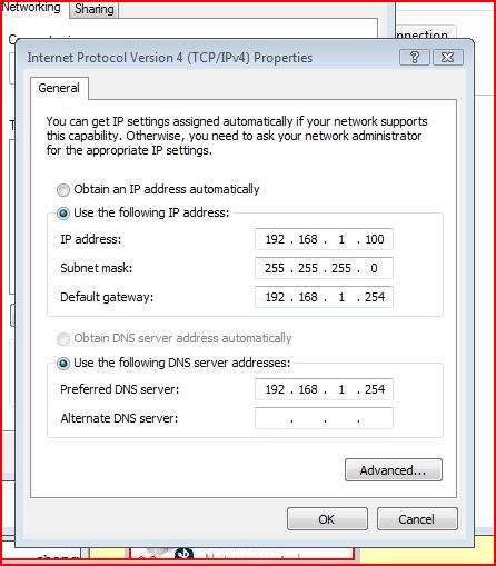 IP settings