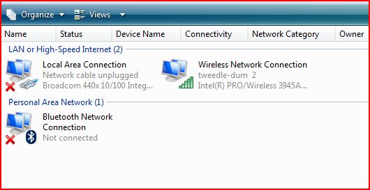 Vista wireless connections
