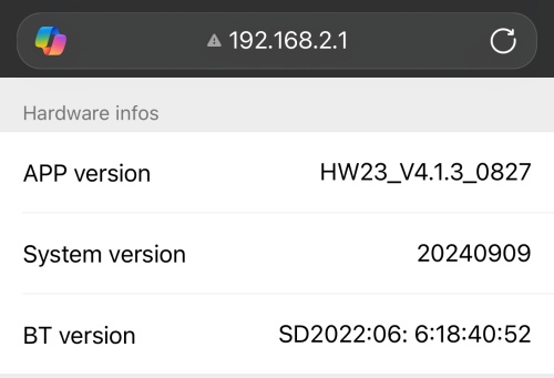Lyssiefeel Wireless CarPlayBox Version Number